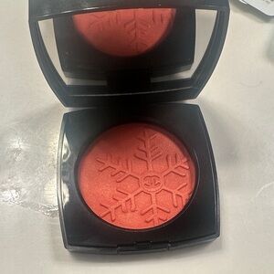 CHANEL Radiant Coral Blush with Snowflake Motif